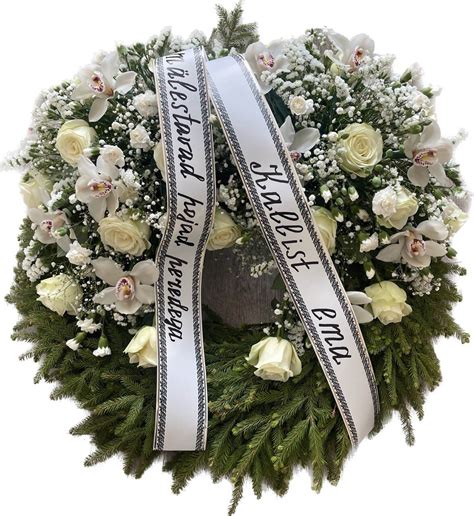 Funeral wreath ” White orchidee” – Lilledkoju