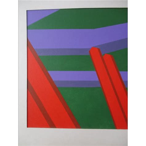 Abstract Geometric Acrylic Painting | Chairish