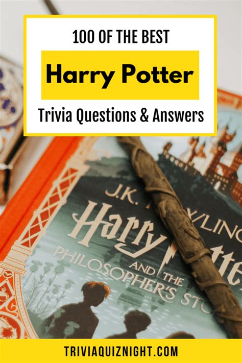 100 Harry Potter Trivia Questions and Answers | Trivia Quiz Night