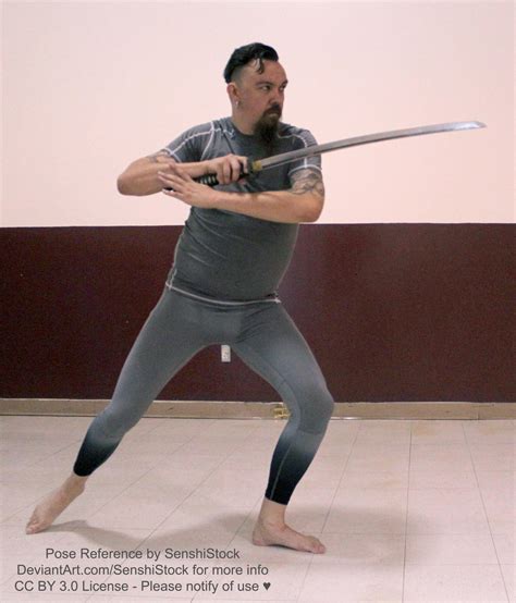 Pose Reference Katana Male Pose By Senshistock On Deviantart