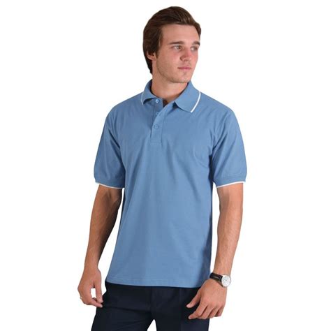 Mens Orion 165g Golf Shirt Polyester With Contrasting Trim