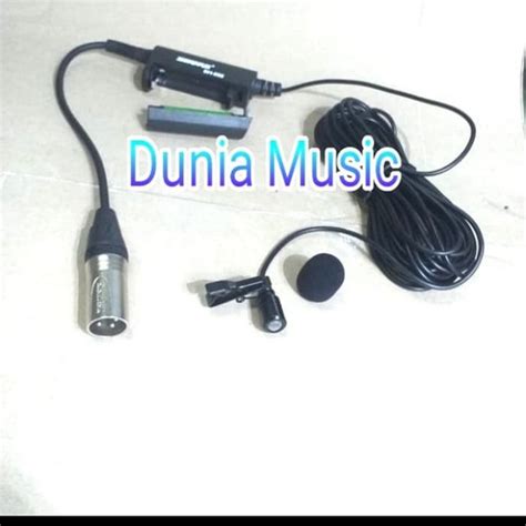 Jual Mic Clip On Jepit Shure ECM XLR Jack Mixer Condenser Cable 7M