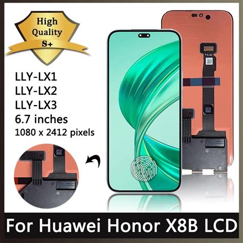 6 7 AMOLED For Huawei Honor X8B LCD LLY LX1 LLY LX2 LLY LX3 Display