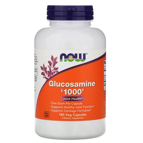 Now Foods Glucosamine 1000 180 Veg Capsules Iherb