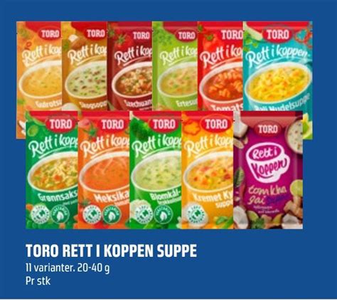 Toro Rett I Koppen Suppe Tilbud Hos Coop Obs