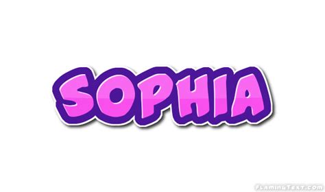 Sophia Logo Free Name Design Tool From Flaming Text