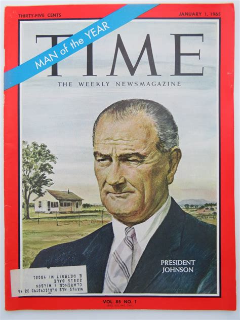 TIME MAGAZINE JANUARY 1, 1965 (MAN OF THE YEAR PRESIDENT JOHNSON)