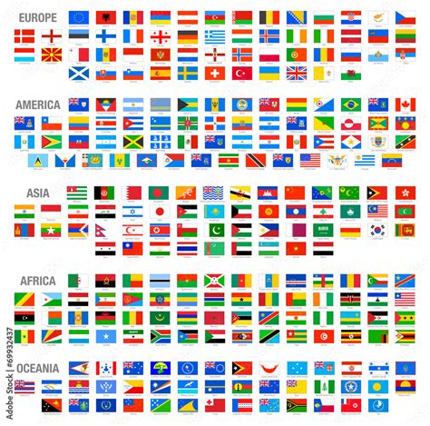 vector world national flags stock vector adobe stock