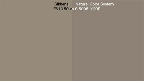 Sikkens F61050 Vs Natural Color System S 5005 Y20r Side By Side