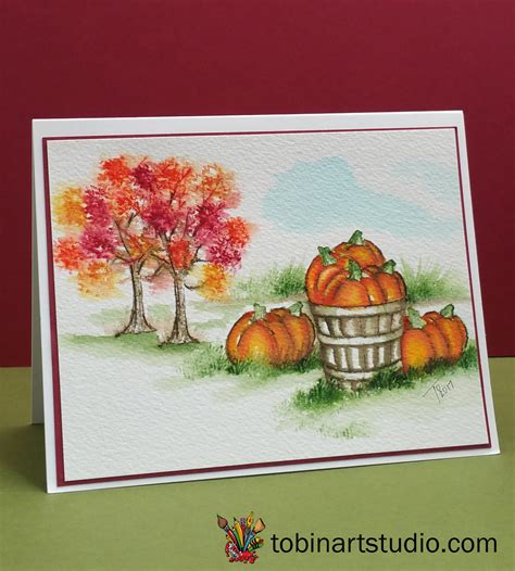Advanced watercolor: Fall Pumpkins | TOBin Art Studio