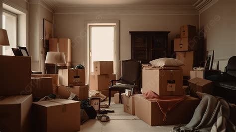 The View Of A Room Full Of Moving Boxes Background, Moving Out Picture, Moving, Apartment ...