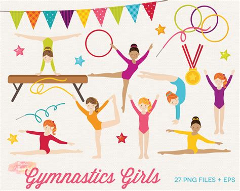 Gymnastics Tumbling Clipart