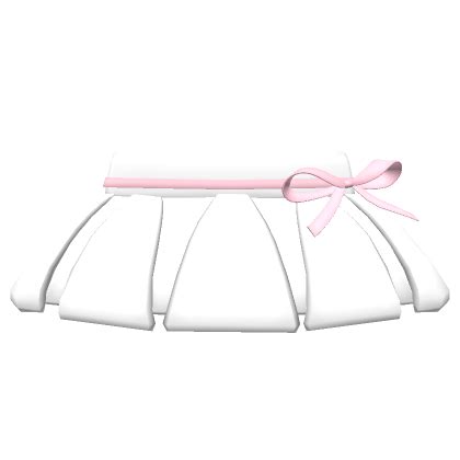 Cutesy Mini Ribbon Skirt White Roblox Item Rolimon S