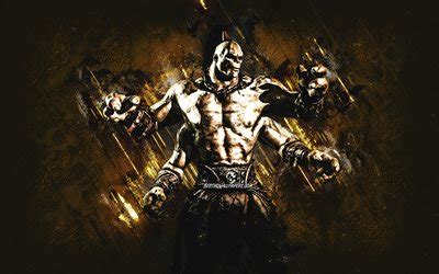 Download wallpapers Goro, Mortal Kombat, brown stone background, Mortal ...