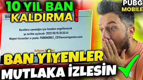 Pubg Mob Le Ban Kaldirma Yil Ban Kaldirma Ban Nasil Kaldirilir