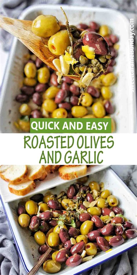 Garlic Roasted Olives Are Quick And Easy And Make The Perfect Appetizer