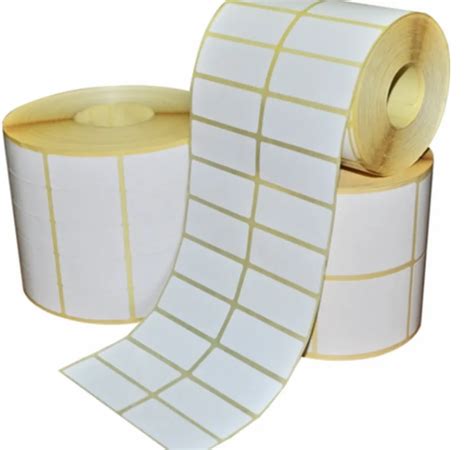 white paper labels  barcode label packaging type roll  rs