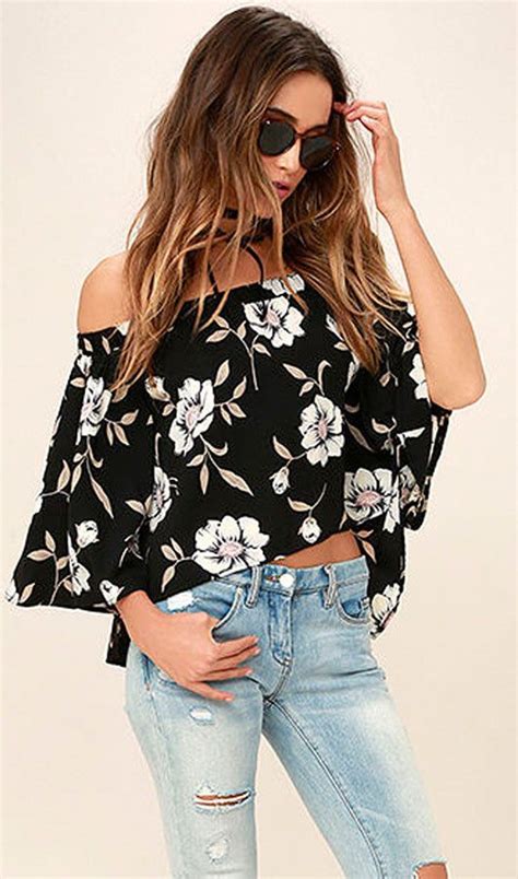 Floral Off The Shoulder Top B U Y A B L E P I N S Floral Tops