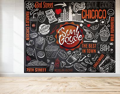 Restaurant Wall Design Decal Art Projects :: Photos, videos, logos ...