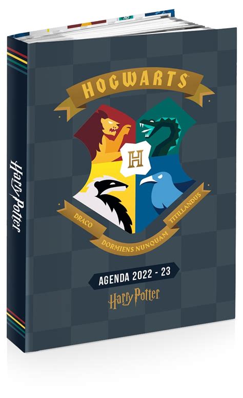 Agenda Harry Potter Blasons 1 jour par page 12 x 17 cm différents