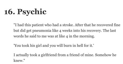 25 Creepy And Cathartic Last Words From Patients