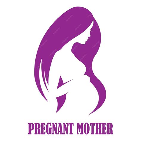 Premium Vector Pregnant Mother Icon Logo Vector Design Template