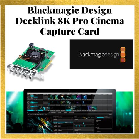 Blackmagic Design Decklink K Pro Cinema Capture Card Photography