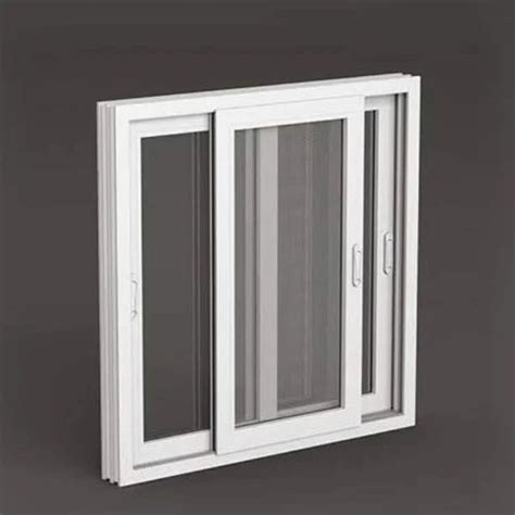 Toughened Glass Upvc Sliding Window With Fiber Mesh At Rs Sq Ft In