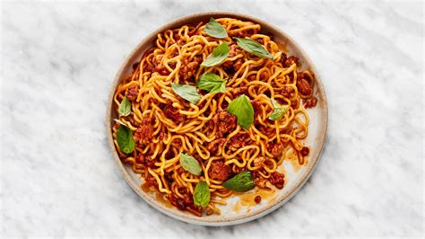 Spicy-Sweet Sambal Pork Noodles Recipe | Bon Appétit