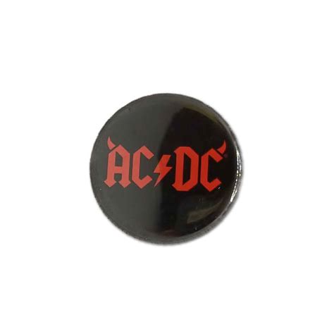 Acdc 缶バッジ エーシー・ディーシー Horns Logo バンドtシャツの通販ショップ『tee Merch』