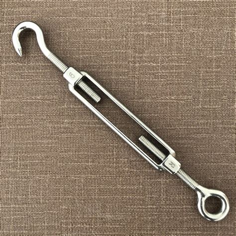 Hook Eye Open Turnbuckle Tensioners For Stainless Steel Wire Rope