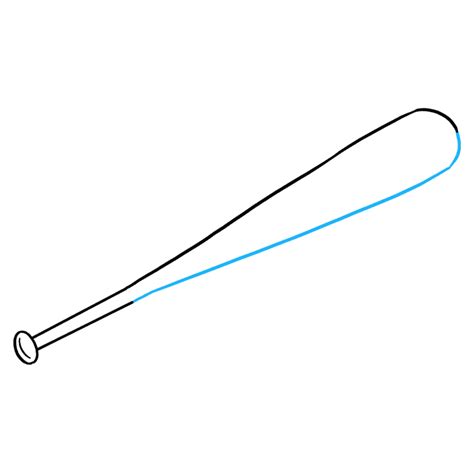 How To Draw A Baseball Bat Really Easy Drawing Tutorial