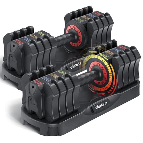 Adjustable Dumbbell Set, 22.5lb 5-in-1 Quick Adjust Dumbbell, Free