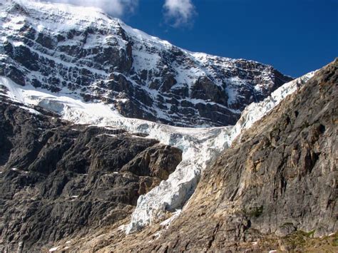 Mount Edith Cavell Glacier, Jasper National Park, Alberta, Canada Stock ...