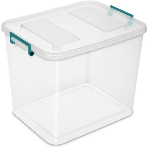 Sterilite 24 Qt Modular Latch Box Teal Sachet