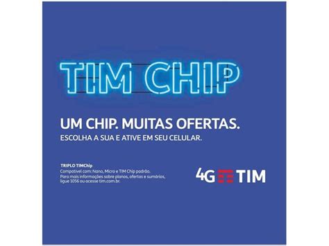 Ativar Chip Tim Pos Pago - Chip TIM 4G - Pré-Pago/Controle - Chip de Celular - Magazine Luiza