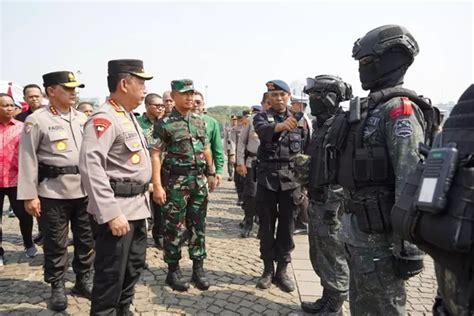 Tni Dan Polri Gelar Apel Gabungan Jelang Pemilu Sepakat Cegah