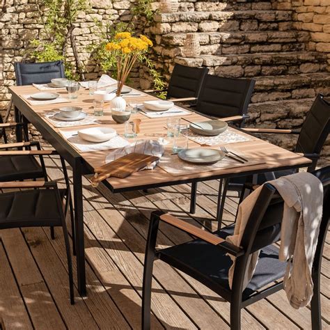 Table De Jardin Bois Et Alu