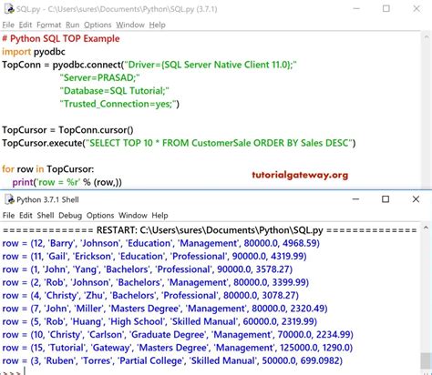 Select Top 100 Sql синтаксис Sql Предложение Select Top