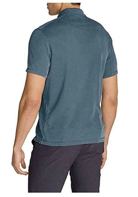 Eddie Bauer Mens Casual Solid Polo T Shirt Dusted Indigo Size 2xl Nwt Ebay