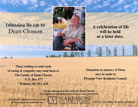 More records will be added to Narfason's Funeral Home obituaries Wadena 23