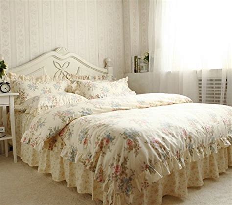 Fadfay Home Textile Vintage Floral Print Bedding Set Elegant French