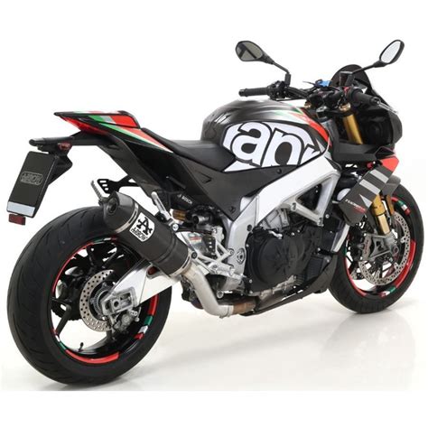 Silencieux Race Tech Aluminium Dark Akn Arrow Pour Aprilia Rsv