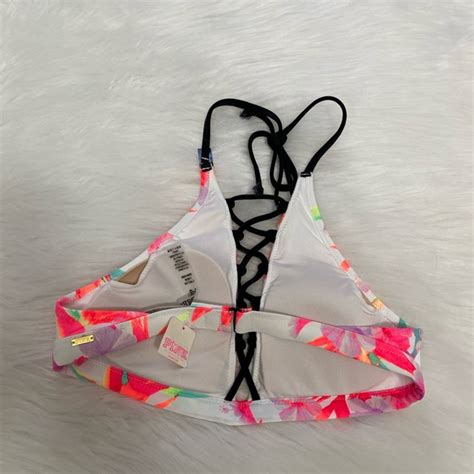 PINK Victoria S Secret Swim Nwtpink Vs Multicolor Halter Bikini Top