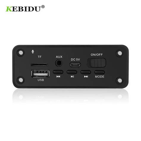 Mp3 плейър 5V 2x3W Bluetooth 5 0 KEBIDU модул за вграждане Fm TF USB