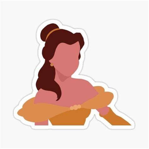 The Princess From Beauty And The Beast Sticker