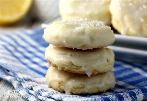 Easy Glazed Lemon Ginger Cookies Renee S Kitchen Adventures