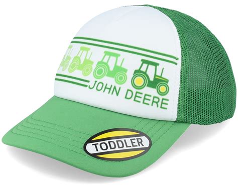 Kids Toddler Tractor Patch Green/White Trucker - John Deere Cap ...