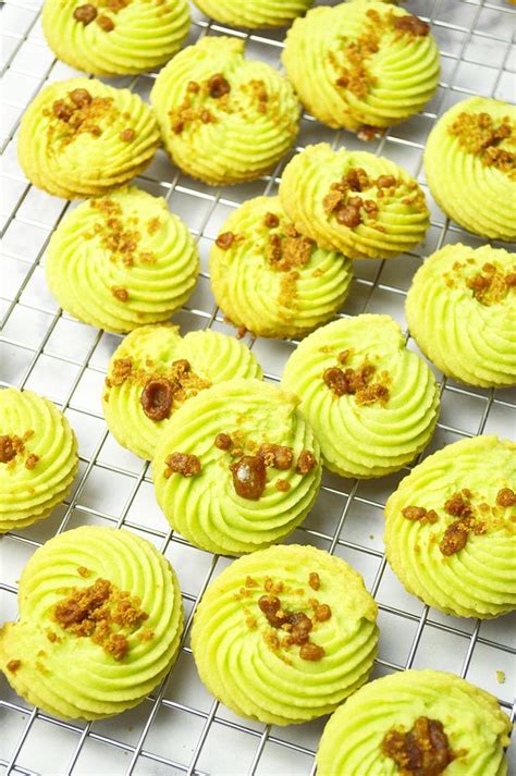 Pandan Gula Melaka Butter Cookies Jaja Bakes Jajabakes Recipe