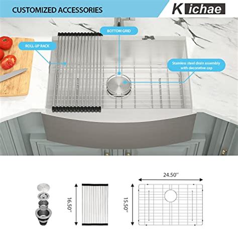 Snapklik.com : 27 Stainless Steel Farmhouse Kitchen Sink 27 Inch Apron ...